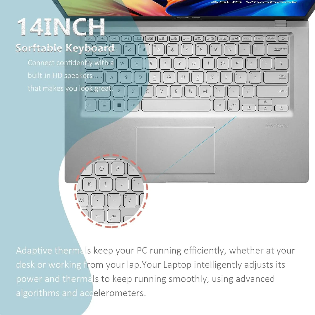 UHD Core Home in Mode Bluetooth, 12GB 14" SSD, Wi-Fi RAM, Windows 11 S for ASUS 512GB Laptop Graphics Webcam, 5, 770, Students Vivobook Business, i3-1115G4,
