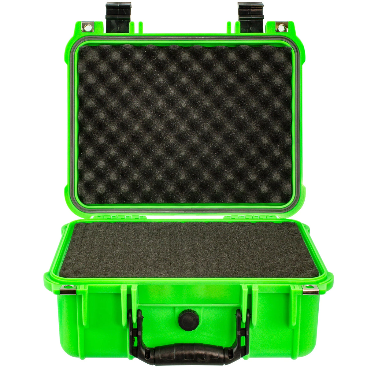 and Green Case Neon Camera Waterproof inch with Foam Hard 13.37 Gear Eylar