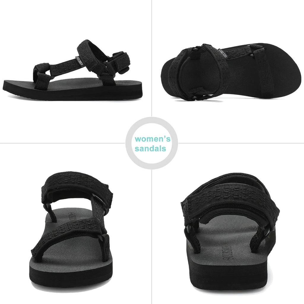 Casual Quick-Drying Shoes Summer with exterior Sandals Light-Weight OUSIMEN Women's Arch Hiking Support Sandals Sandals