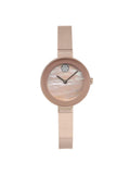 Bold Dial 28mm Rose Ladies Watch Gold Tone Movado Quartz Steel MOP 3600628