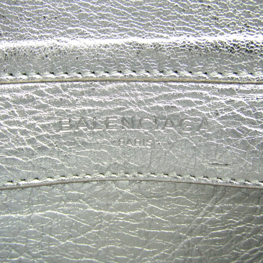 Shoulder XS Paper (Good) Pre-Owned Silver Balenciaga 398815 Leather Triple Bag Women's