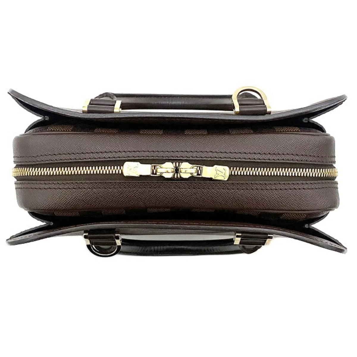 (Good) Square Triana Pre-Owned Ebene Type N51155 Damier Handbag Ladies Brown