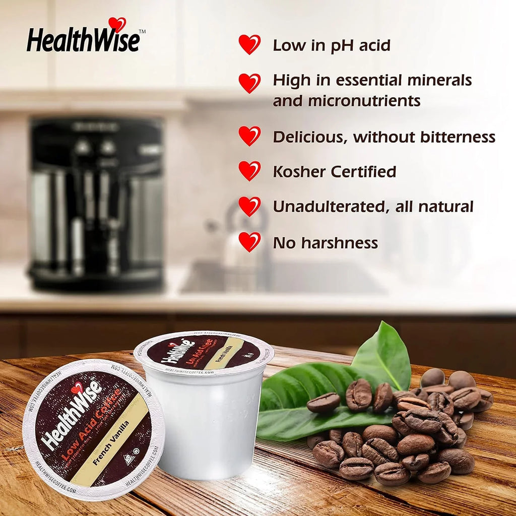 6 French Keurig Cartons: Cartons Acid Low Number cups) Of (72 Vanilla K-Cups