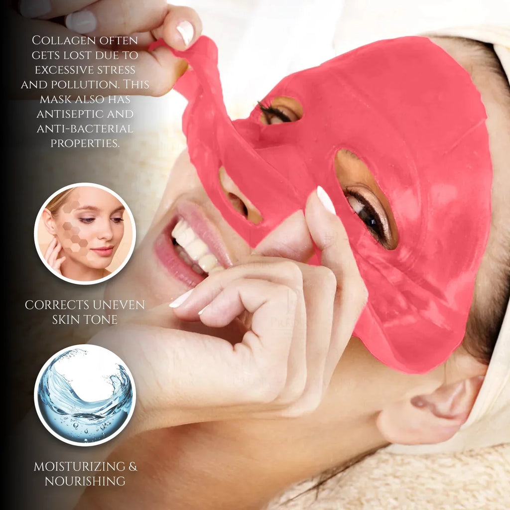 Red - Facial Mask Anti-Aging Mask Single Wine