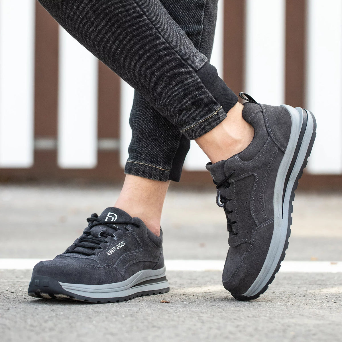 Men Tanleewa Shoes Safety Shoe for Steel Cap dimension Work Men9.5/Women10.5 Toe Indestructible