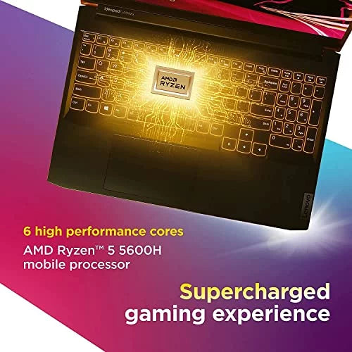 3 Webcam, 3050 WiFi, 4GB Gaming IdeaPad RTX Black AMD SSD, 11, 5-5600H, Ti RAM Backlit 15.6" Lenovo Bluetooth, 1TB 120Hz Windows FHD Ryzen Shadow GDDR6, Keyboard, 8GB Gaming Laptop,