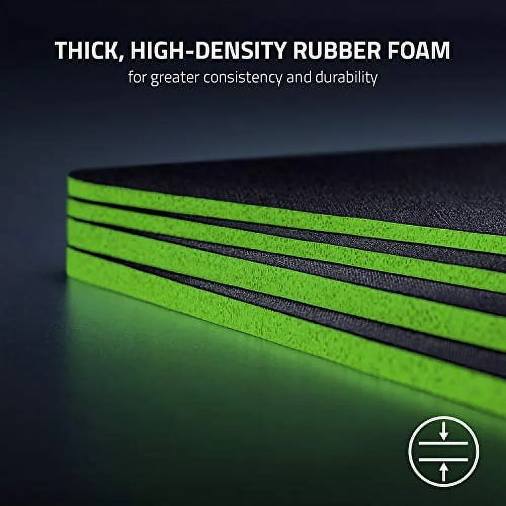 Base Classic High-Density Gaming Thick, Pad v2 - Non-Slip Mouse Gigantus Black - Cloth Razer Foam (Medium):