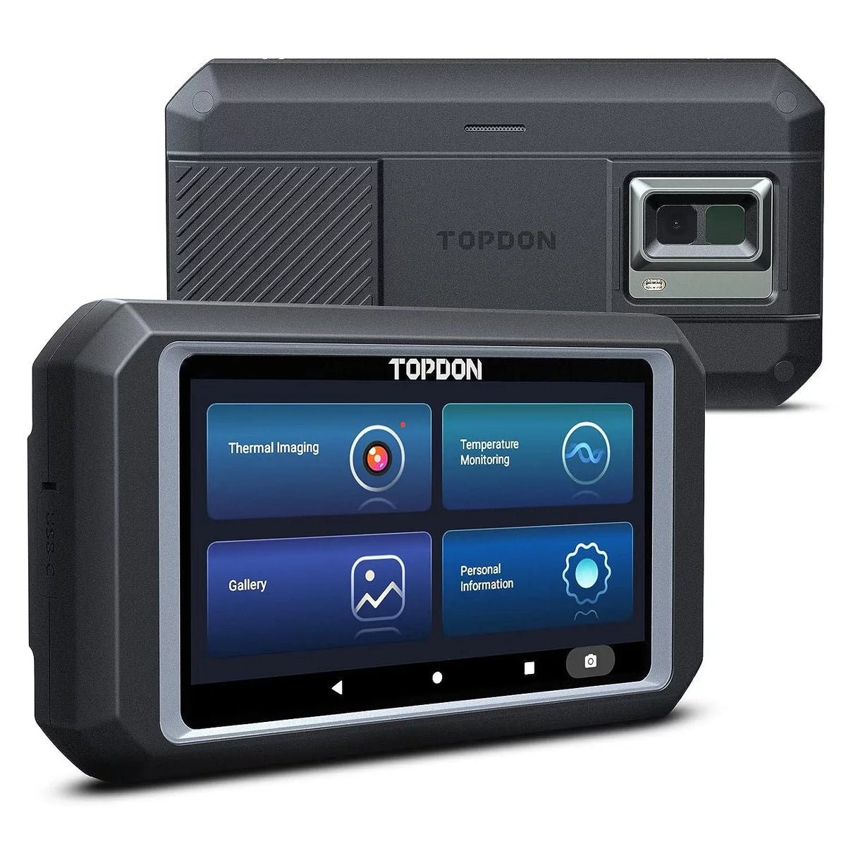 11.0 Touch Screen, Camera Imaging Dual-Camera, Android TC003 Thermal 256x192 -4°F~1022°F, IR OS TOPDON Resolution High 5"