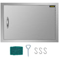 Horizontal Island Access Single Stainless Door exterior Bbq Steel Doors 17"hx24"w