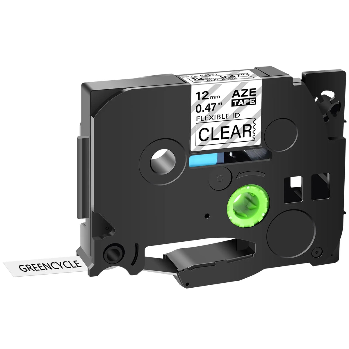 TZ-FX131 12mm P-touch 8m TZe Tape ID TZ-131 TZe-131 TZe-FX131 Wire TZ Black Compatible x for GREENCYCLE Label Flexible on Clear Cable 30PK Brother