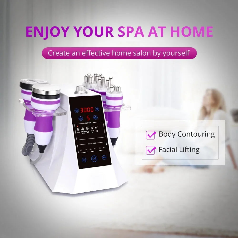 Body Cavitation 2.5 Cold Multipolar Hammer Machine Face Bio Photon Care 5in1 Massager Aristorm Machine, Cavi