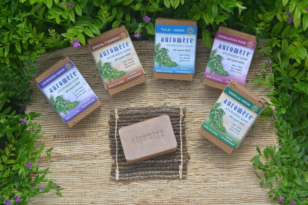 Neem Natural, Oz), Ayurvedic Non Auromere Cruelty Handmade, Bar Free, (2.75 Soap, 5 Tulsi - Vegan, Friendly, Gmo Pack. Eco