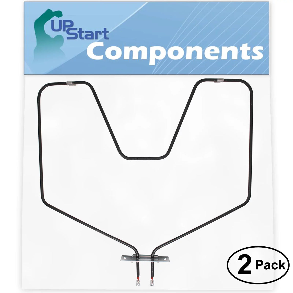 WB44X5082 2-Pack Element Compatible Electric - General Bake General Electric for Heating RC777*W2 Replacement Element Oven with