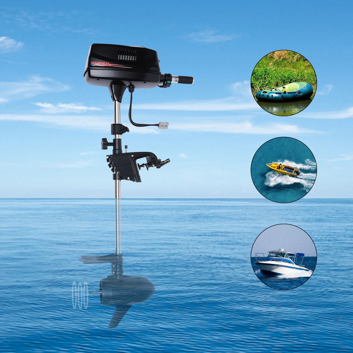 Fishing Trolling Motor Heavy 3000 ZhdnBhnos Motor Electric 2.2KW 60V Tiller 10HP Control Duty R/Min Brushless Boat Outboard Engine
