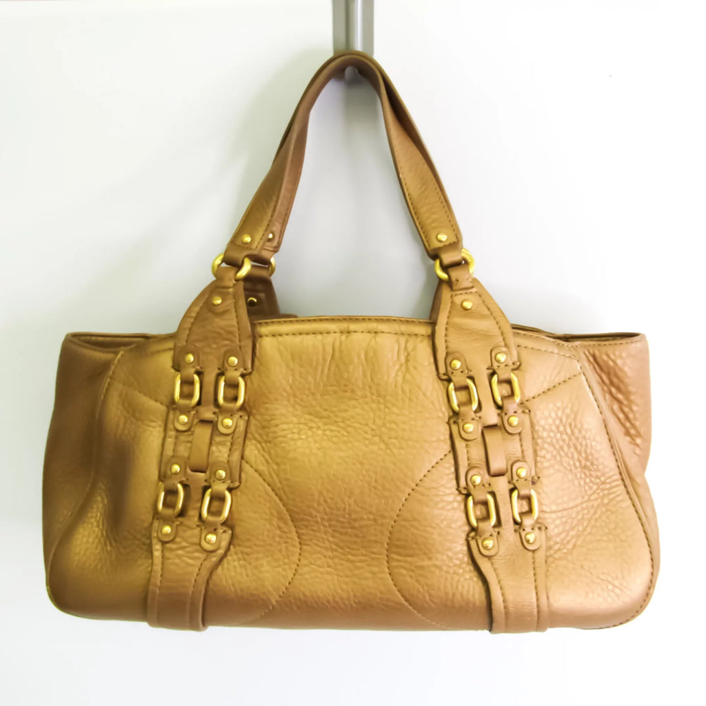 Cole Haan Pre-Owned (Good) Women's Gold Handbag Leather
