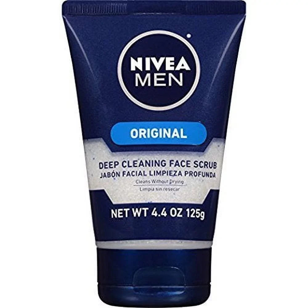 4-Pack Oz, Deep Nivea Scrub Men Cleaning Original, 4.4 For Face