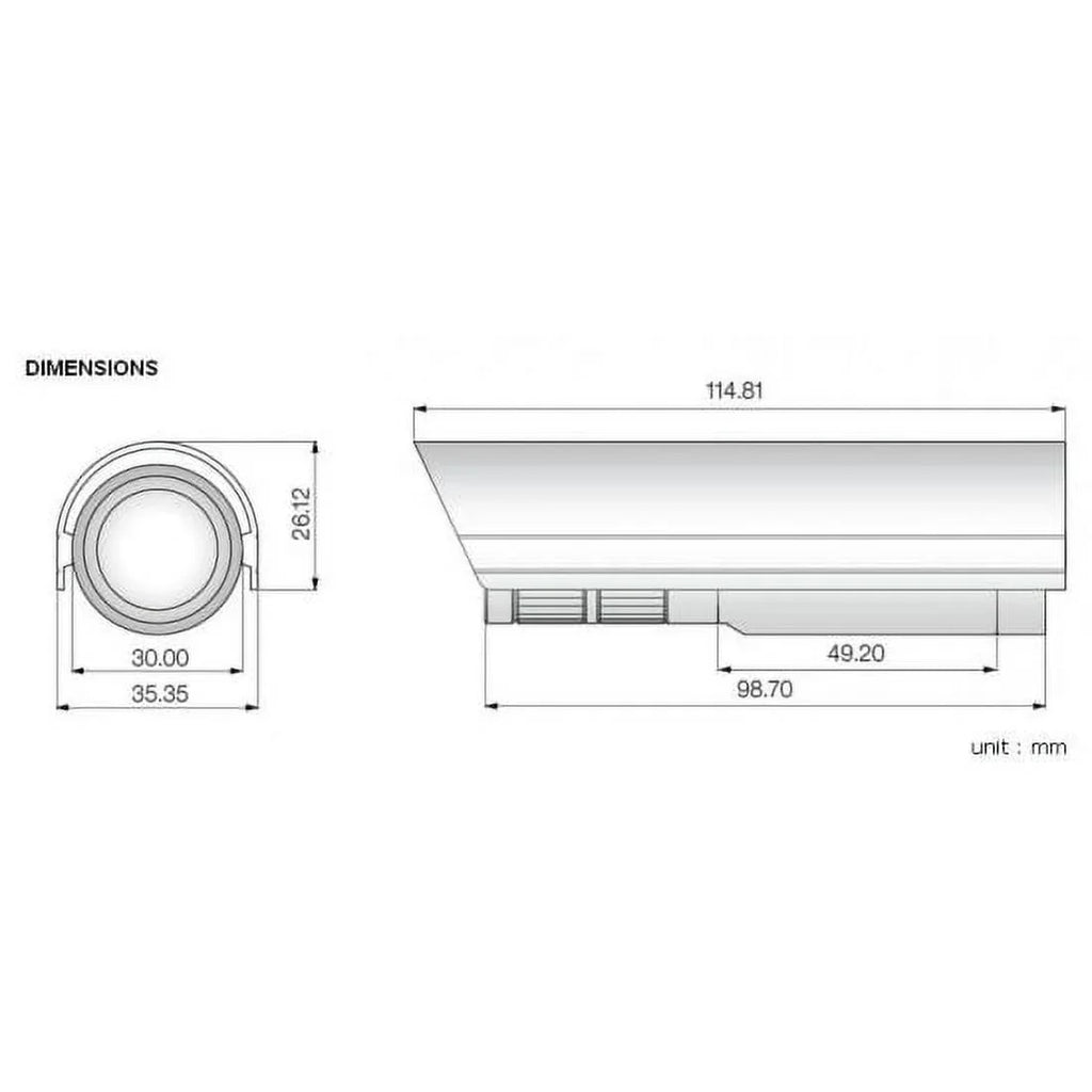 High CCTV Resolution Bullet Eyemax Day Adjustable and Security Camera External Lens 4~9mm Night
