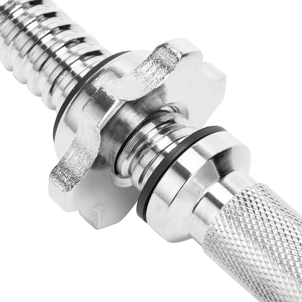 Adjustable Weightlifting - 1 Handles/ Threaded Bar inch 45cm Hex - Weight Dumbbell Fit SAYFUT Plate Dumbbell nut Accessories, 17.77''/ Standard Handles