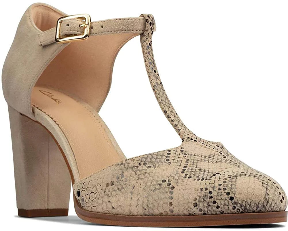 Women Adult Taupe Snake 6.5 Women 26156390 CLARKS Combi