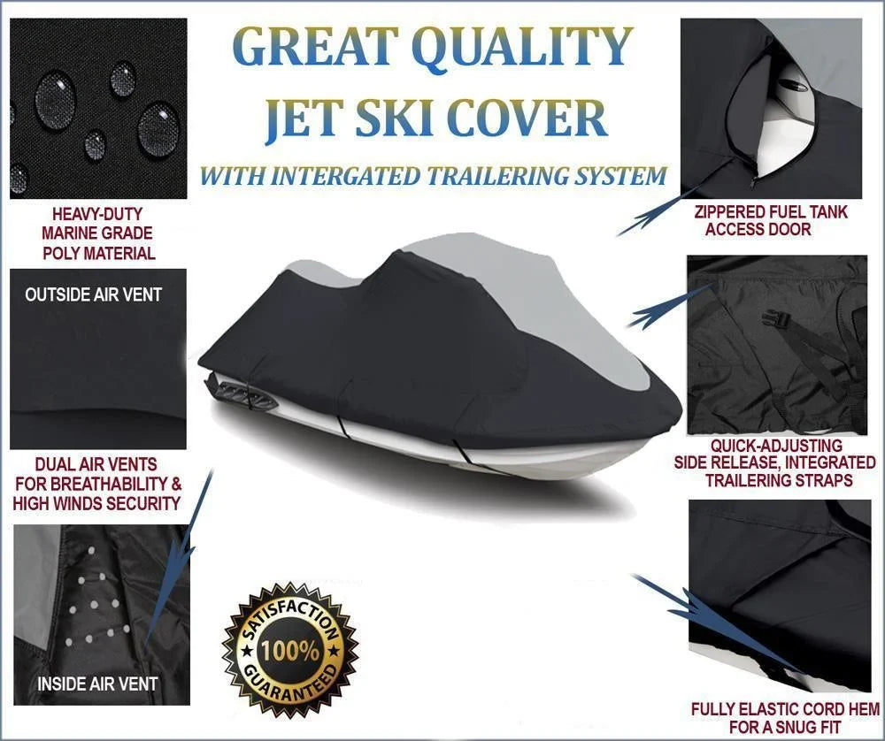 PWC Sea SUPER 600D 2004-2009 RXP JET Sea-Doo SKI Doo for Cover Bombardier Ski Compatible RXP-X HEAVY-DUTY Trailerable Jet Cover