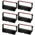 P.O.S. MP-200 (C1281BR) (6/PK) Series/SP-212/SP-242/SP-500/SP-2000 PrinterDash Ribbons Printer Replacement Compatible Series/MP-235/MP-242/MP-292/MP-512/SP-200 Star-Micronics for Black/Red