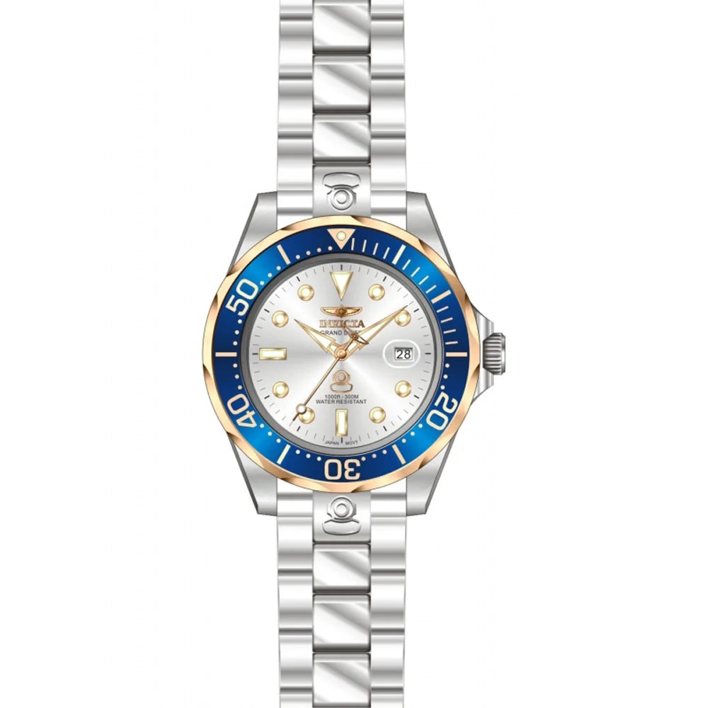 Steel 13789 Watch Pro Stainless Men's Automatic Dial Invicta Diver Silver