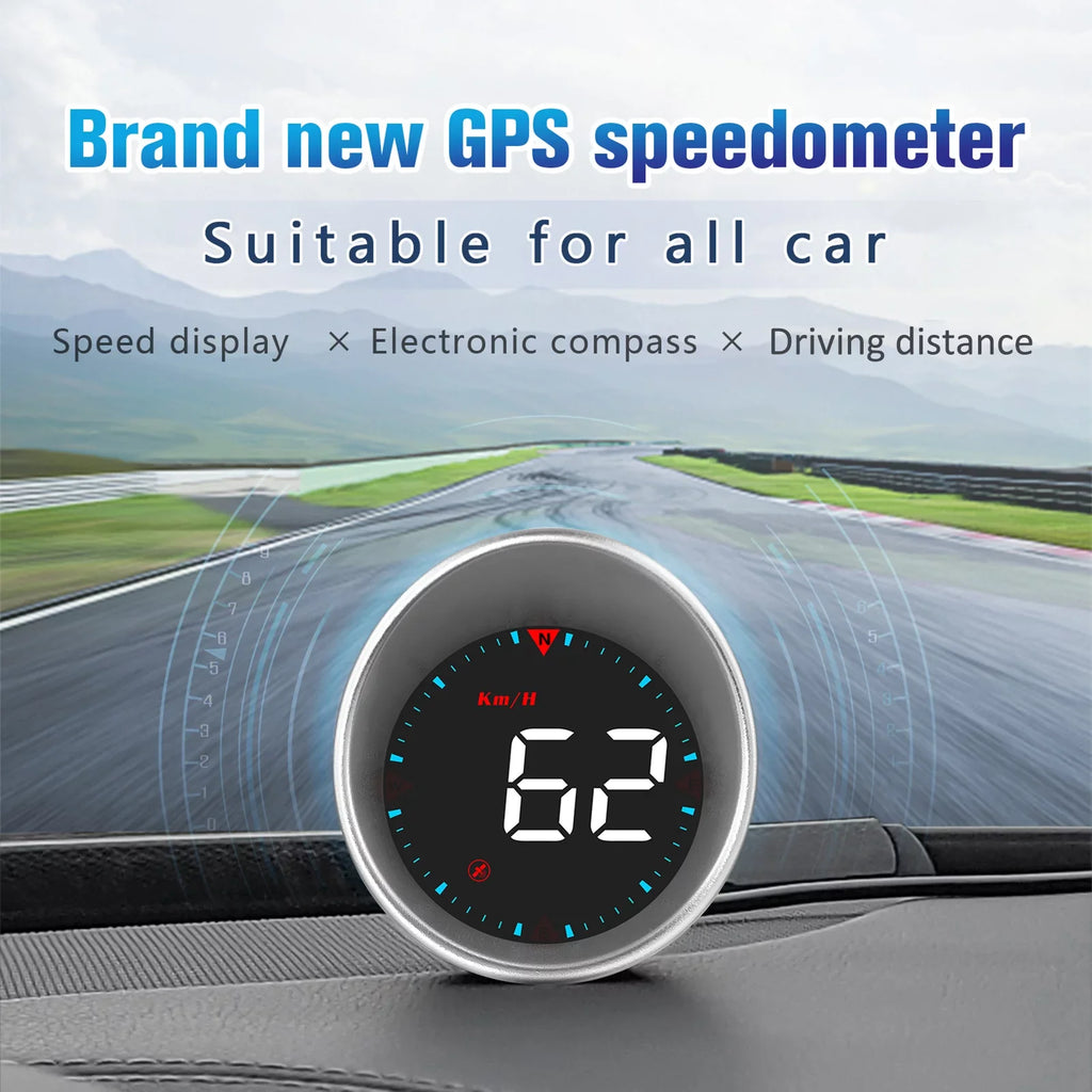 Driving and Digital Compass Head-up Display Mileage, Driving Speedometer Car Fatigue Angle, Overspeed Display
