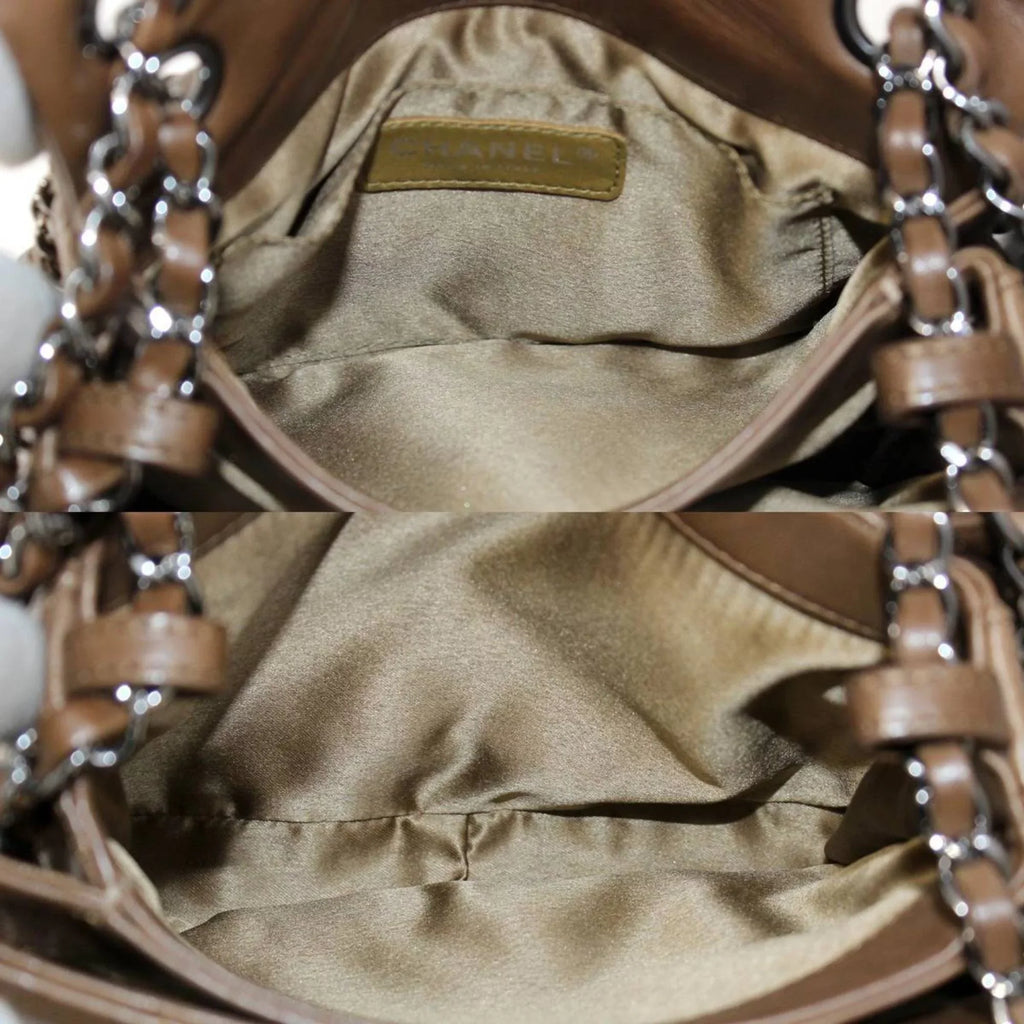 dark chain 15357745 Pre-Owned bag shoulder (Good) brown matelasse