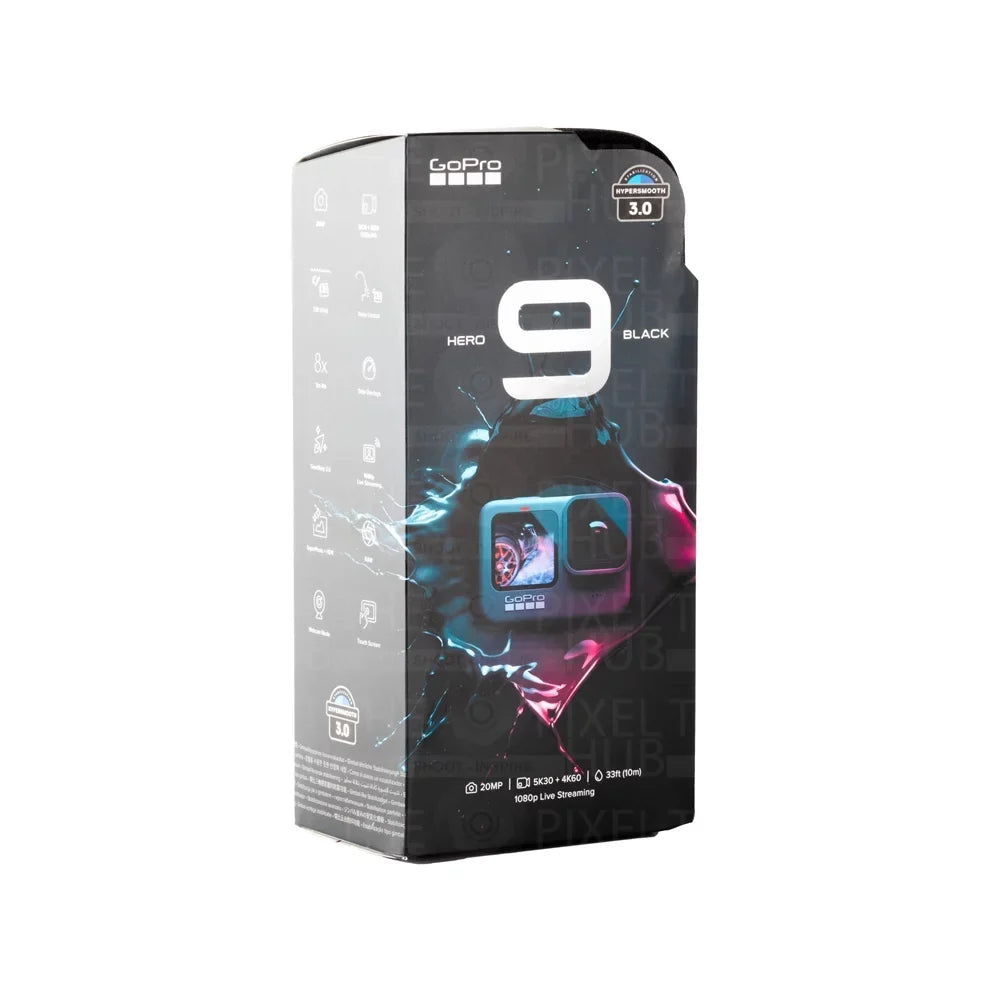 Camera Action + 5K + (Black) HERO9 Batteries 32GB Extra Housing + GoPro Bundle