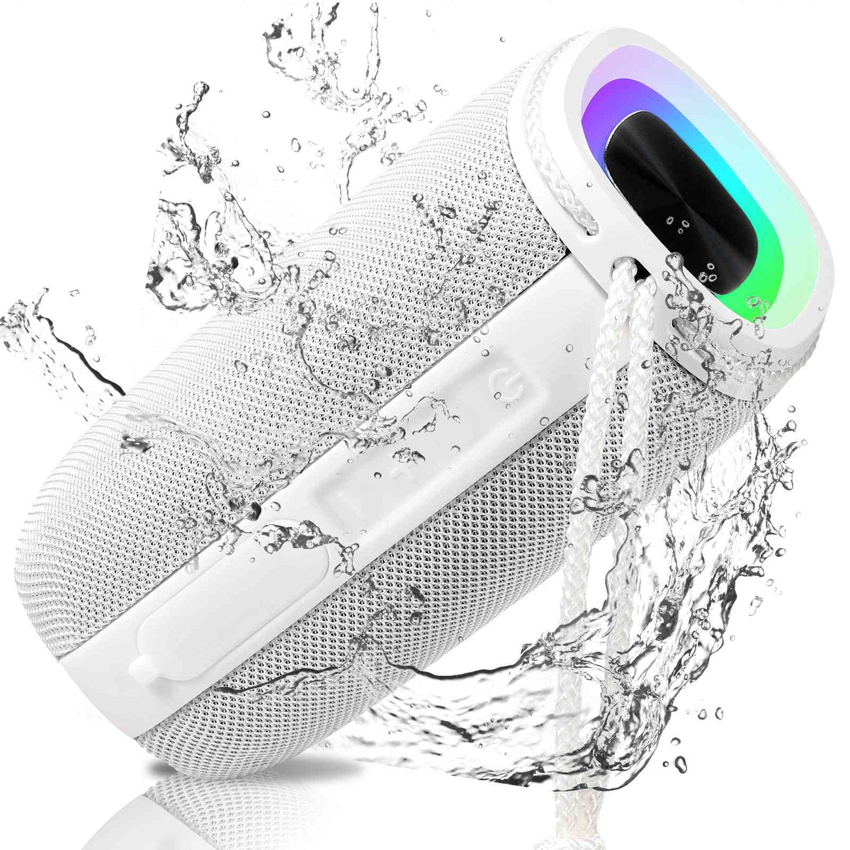 True Portable X808 Surround UrbanX 360° White C5 HD - Speakers Sound BT5.3, Waterproof BLU Pairing, IPX5 Punchy Speaker Speaker, for Bluetooth Max with Wireless Bass,