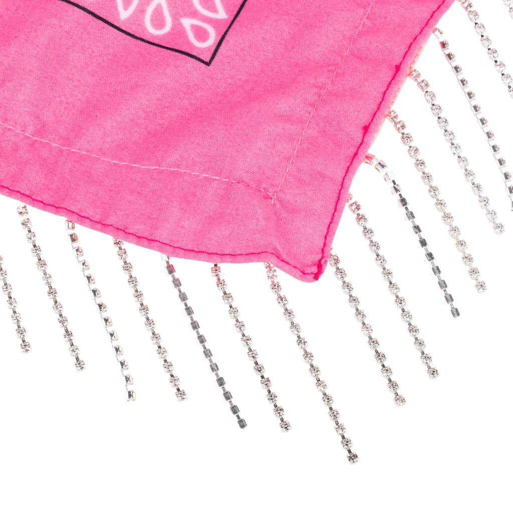 pink Fringe rhinestone four Bandana, and bandanas one with 5PK Bachelorette white