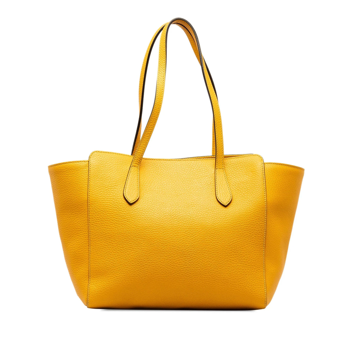 Tote (Good) Swing Medium Authenticated Bag Calf Leather Tote Yellow Unisex Pre-Owned