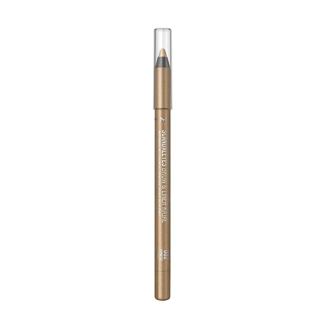 Rimmel Liner Gold Waterproof Kajal, 0.04 oz Pack of and Hypnotic 2 Brow Scandaleyes