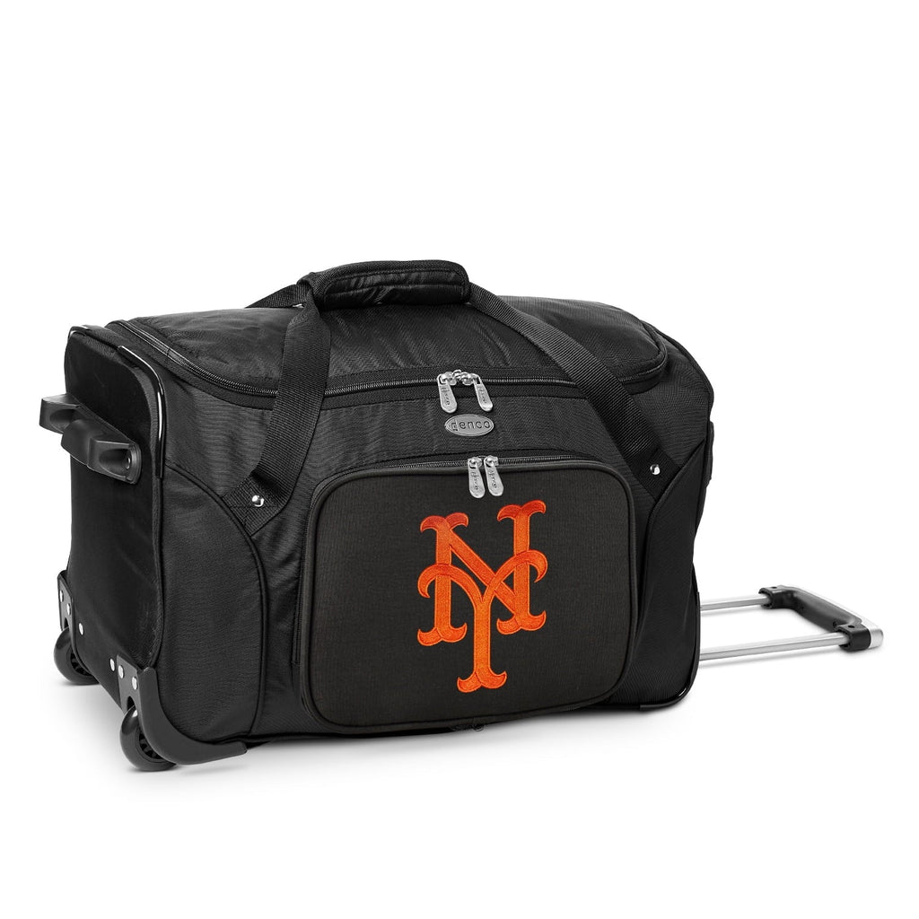 2-Wheeled Mets Bag MOJO Duffel York Black 22" New