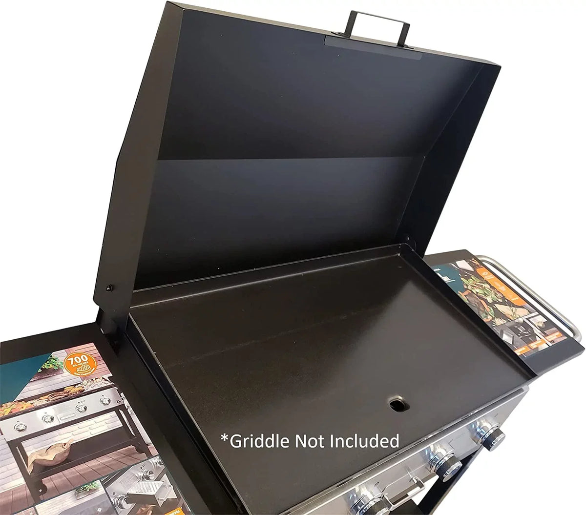 Inch (36HC-BL) 4-Burner NOT 4-Burner From Black Griddle Included, Fits 36 For Griddle Club Lid - Hinged Sam's
