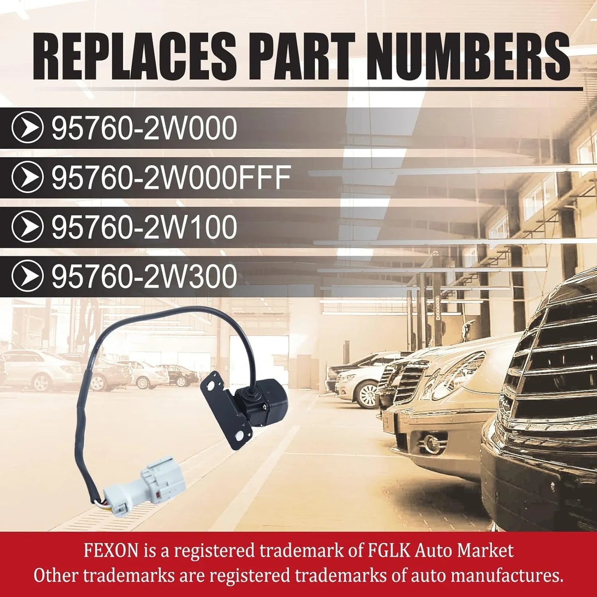 Backup Santa Replace 2.4 Camera View 95760-2W000 2013-2016 Fe for 95760-2W000-FFF Parking ist Sport Hyundai Rear 2.0