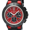 Ceramic Pre-Owned Watch (Good) BVLGARI DG42SMCCH Chronograph Diagono Automatic Magnesium BF567466