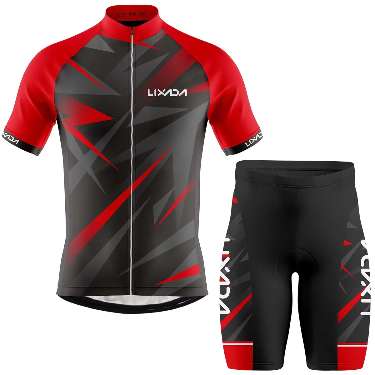 Shirt MTB Bike Shorts and Men Jersey Padded apparel Breathable Short Cycling Lixada Suit Sleeve