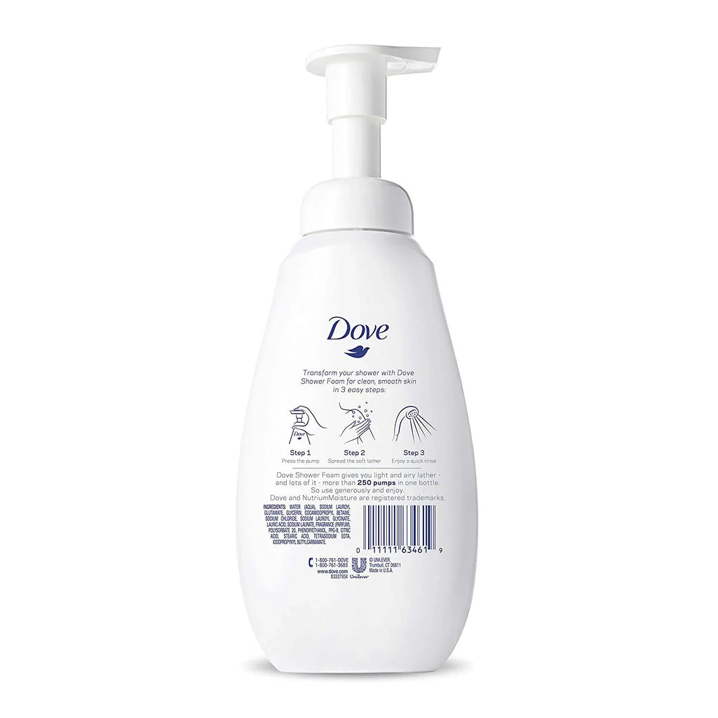 of (Pack 3) Deep Nutrium Foaming Foam Shower Dove Wash Body oz 13.5 Moisture