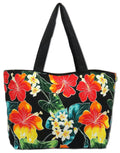 Plumeria Hibiscus Hawaii Tote Tote Bags Medium