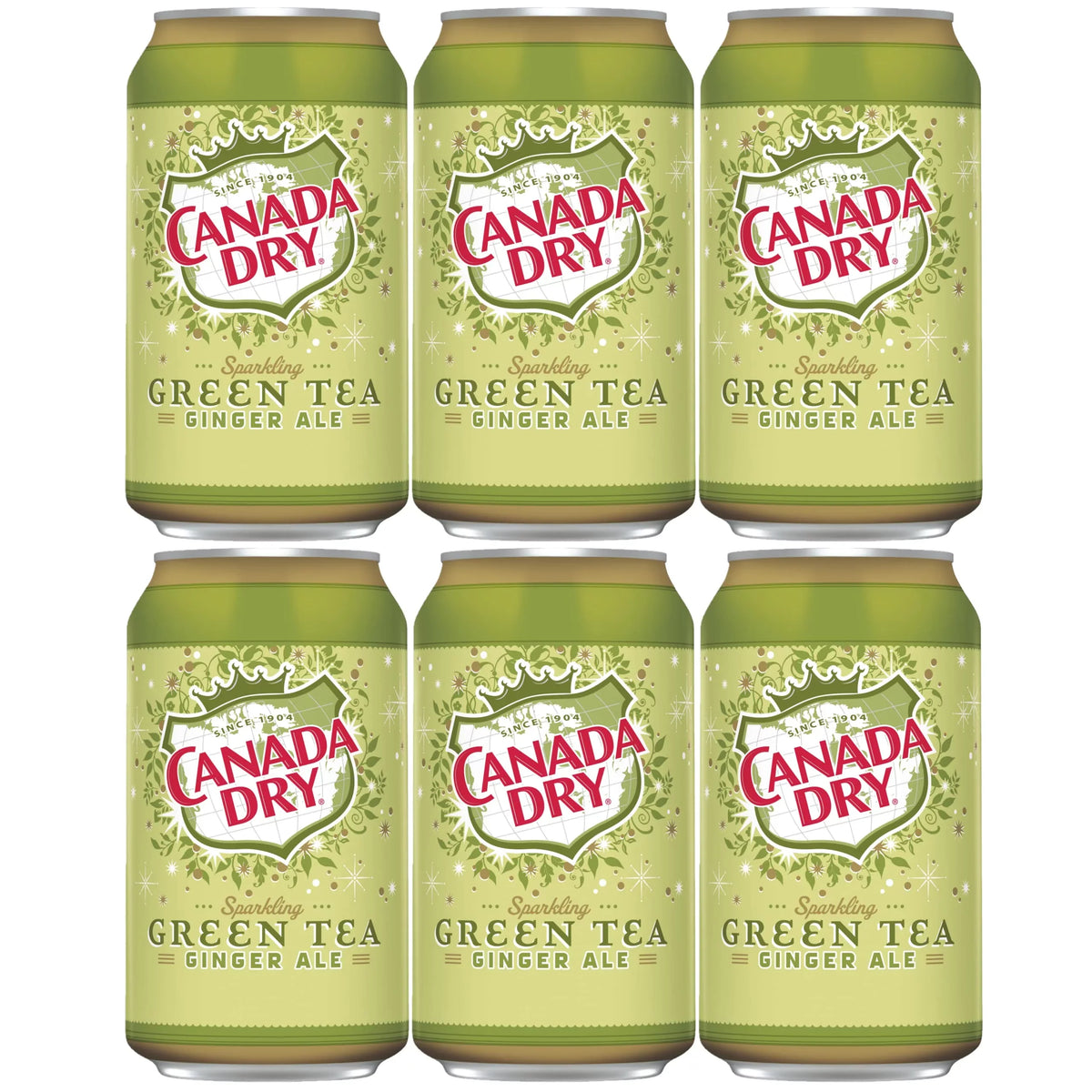 of 12oz Cans! Green Sparkling with Ale Ginger 6 Refresh Tea Canada Dry - and Revitalize Pack