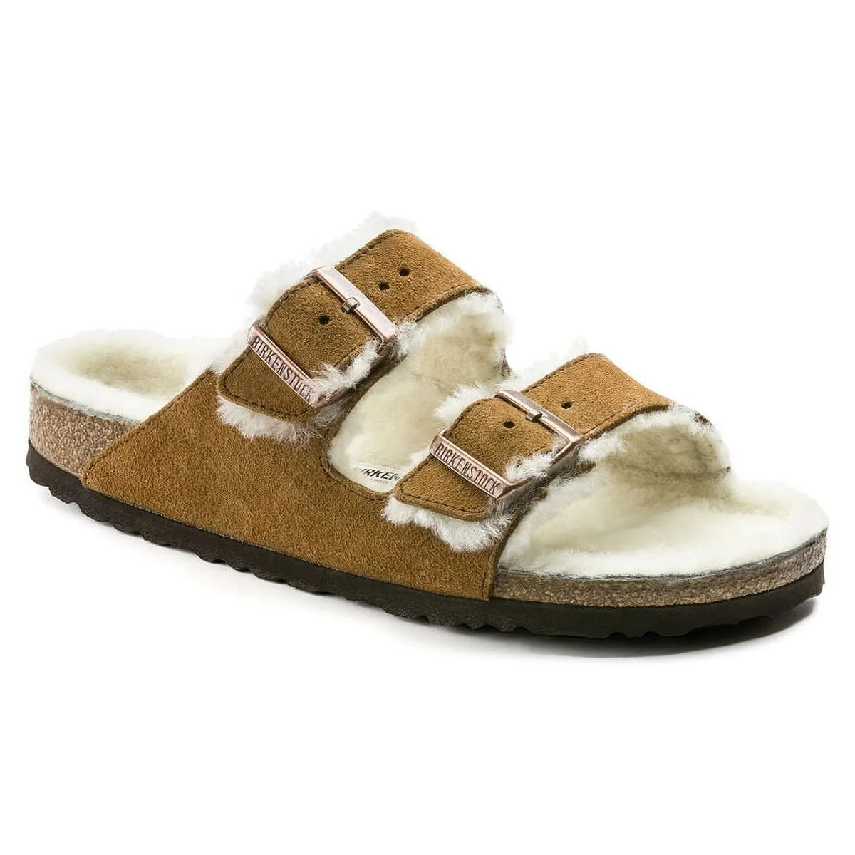 '- Mink Unisex Shearling BIRKENSTOCK Suede/Natural Shearling 1001128 Arizona