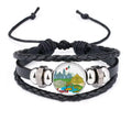 Rope Tourist Spots Culture Bracelet Leather Mexico Famous Wristband Woven Graffiti Flag Braided