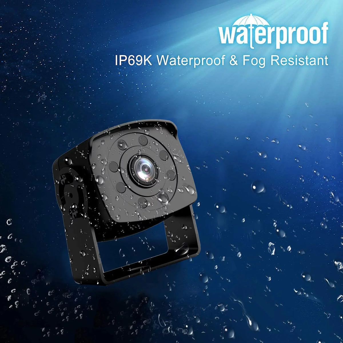 IP69 View Advanced Recording Rear with RV/Pickup/Truck/Trailer/Bus Function, Vision Camera Monitor Backup Erapta with for Waterproof, 1080P Night 7'' Camera DVR