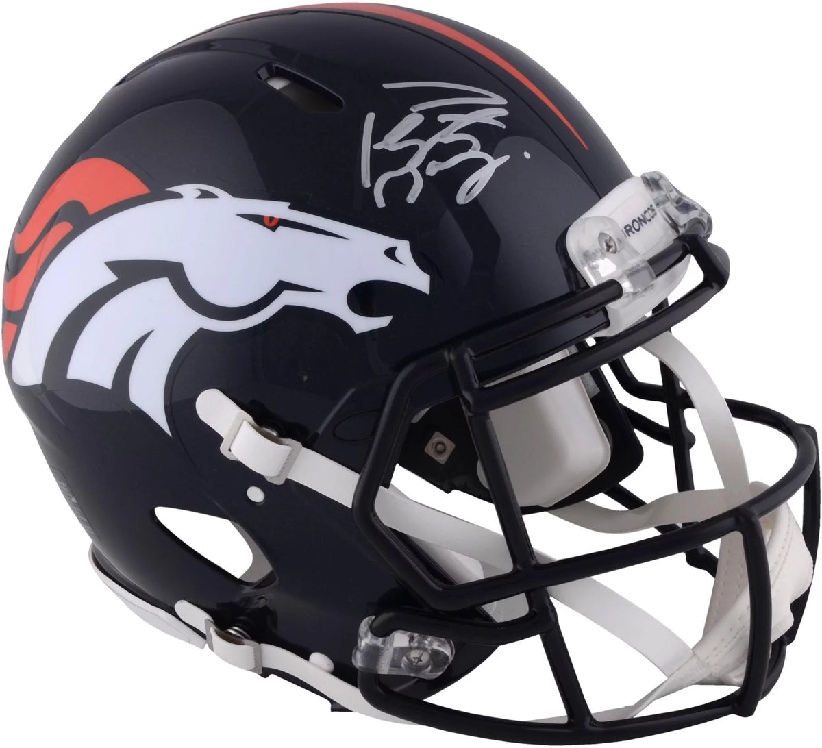 Helmet Pro-Line Speed Broncos - Autographed Authentic Denver Manning Peyton Riddell Certified Fanatics