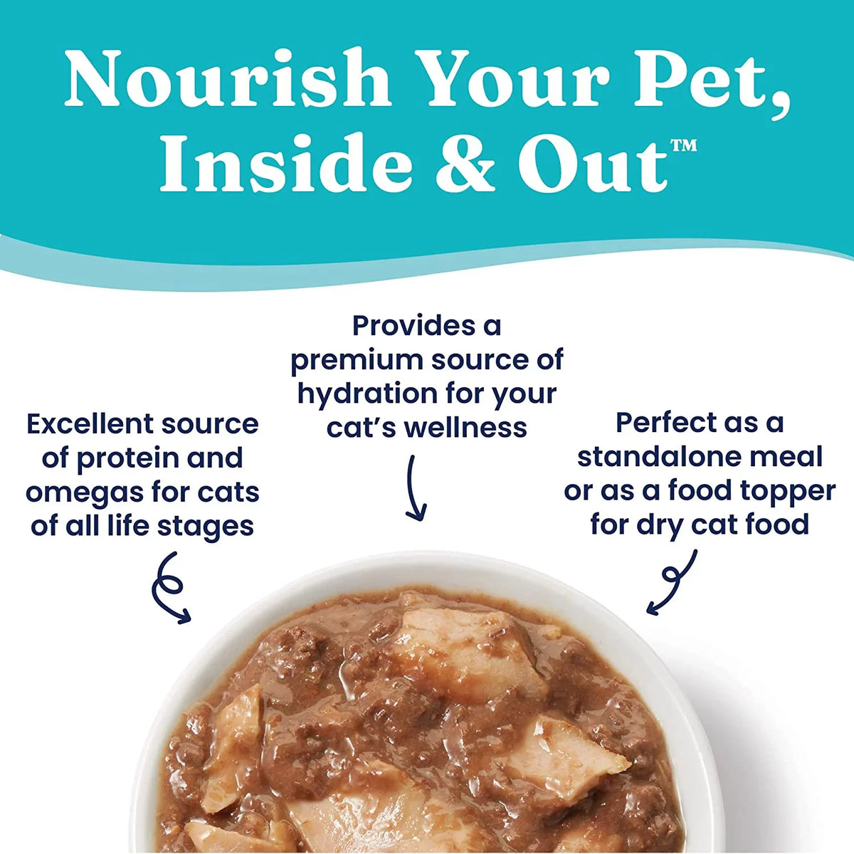 Amino Superfood, in Canned Fish Protein, Gravy Can 16ct/6oz Acids Shreds Tuna & Grain Cats - Gravy & Minerals with with Real - Cat Solid for Shreds Free Gold Food Gluten - Wet - Vitamins,