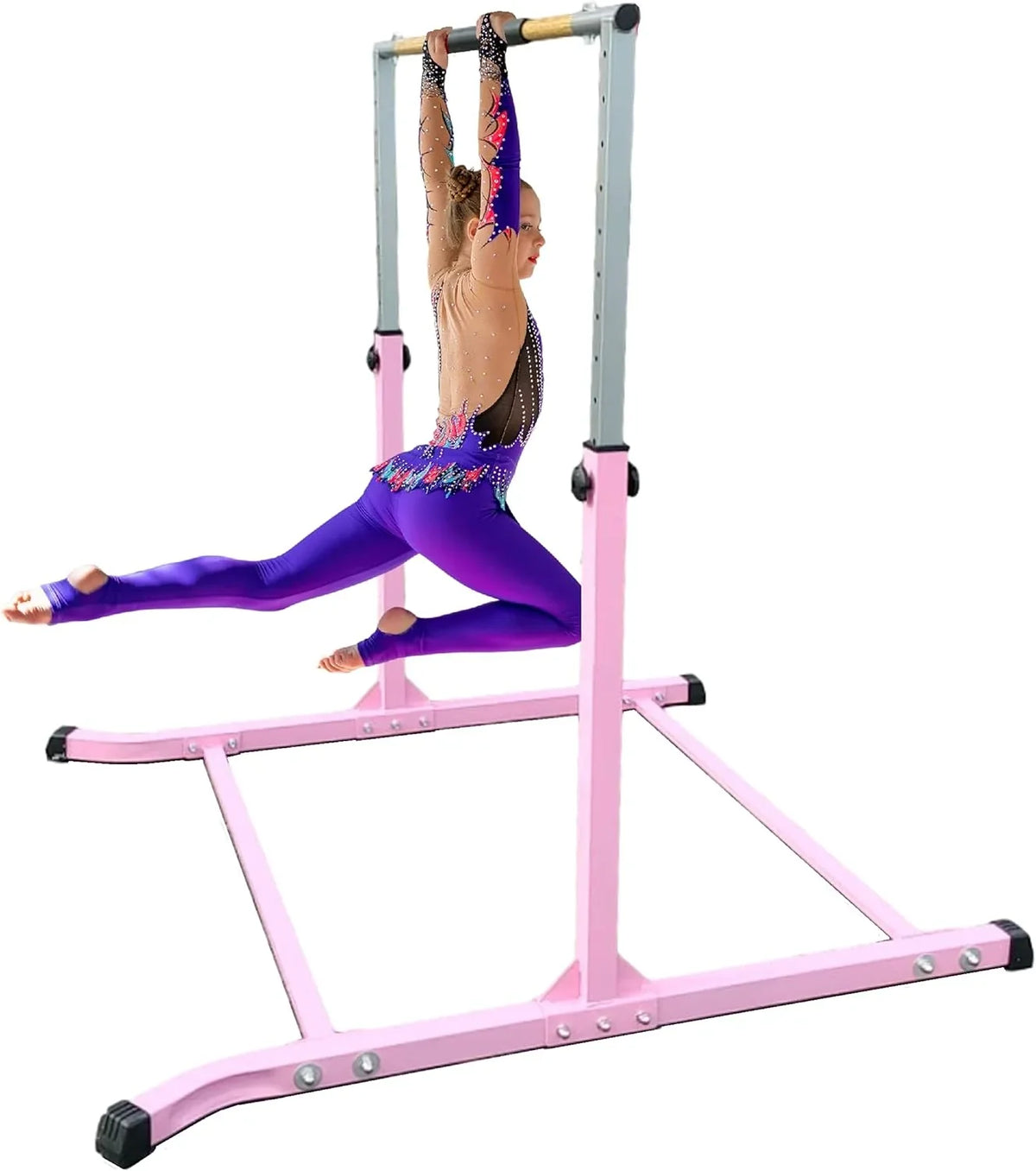 with Bar Training Pad for Foam Athletic Gymnastics Pink Removable Expandable Free