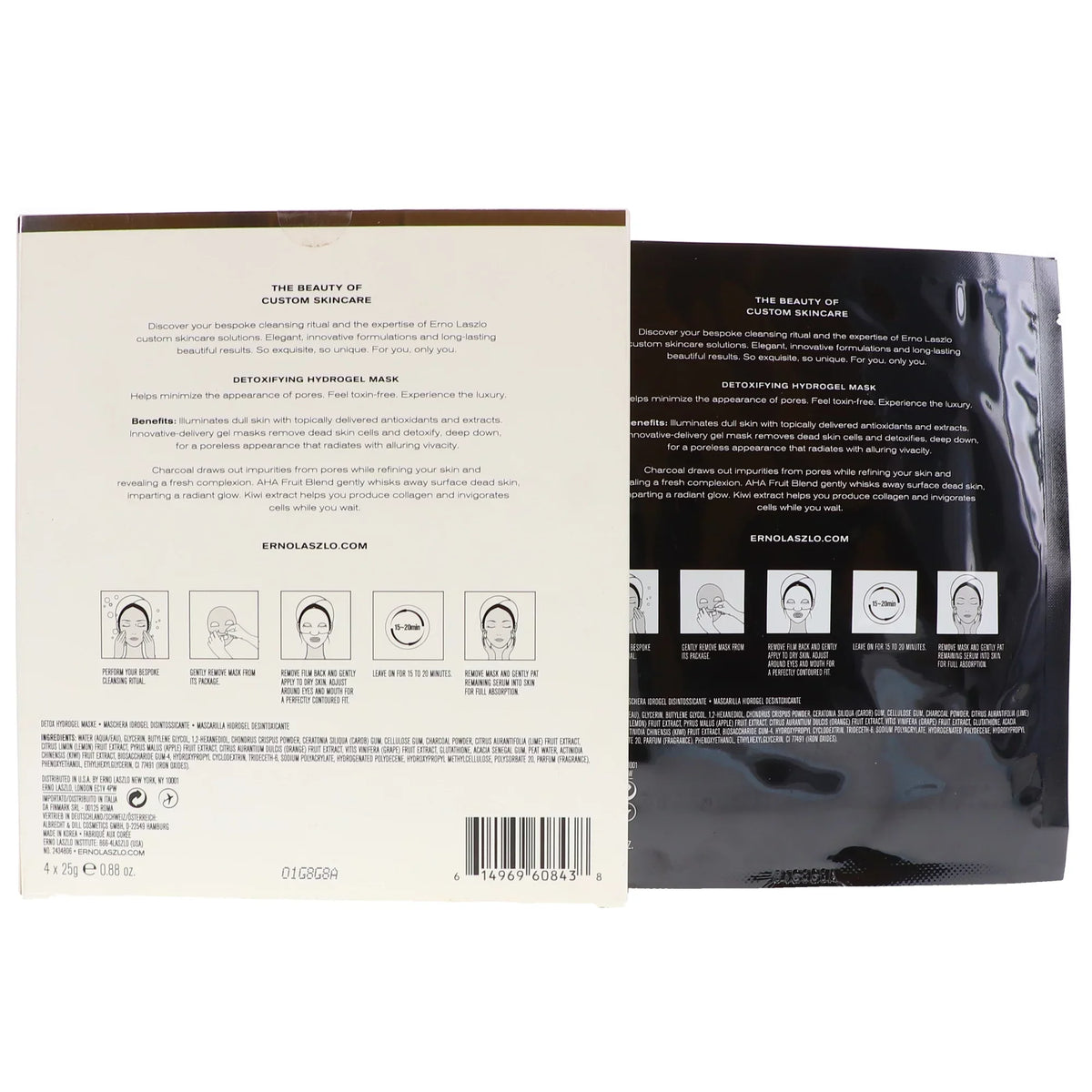 Mask - & Sheet for Exfoliate Erno Hydrogel oz Detoxifying x Women by Detox 0.88 Mask 4 Laszlo