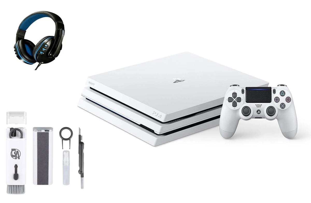 Kit Glacier Headset 4 With PlayStation 1TB New Gaming Cleaning Pro White Like BOLT AXTION Bundle Console