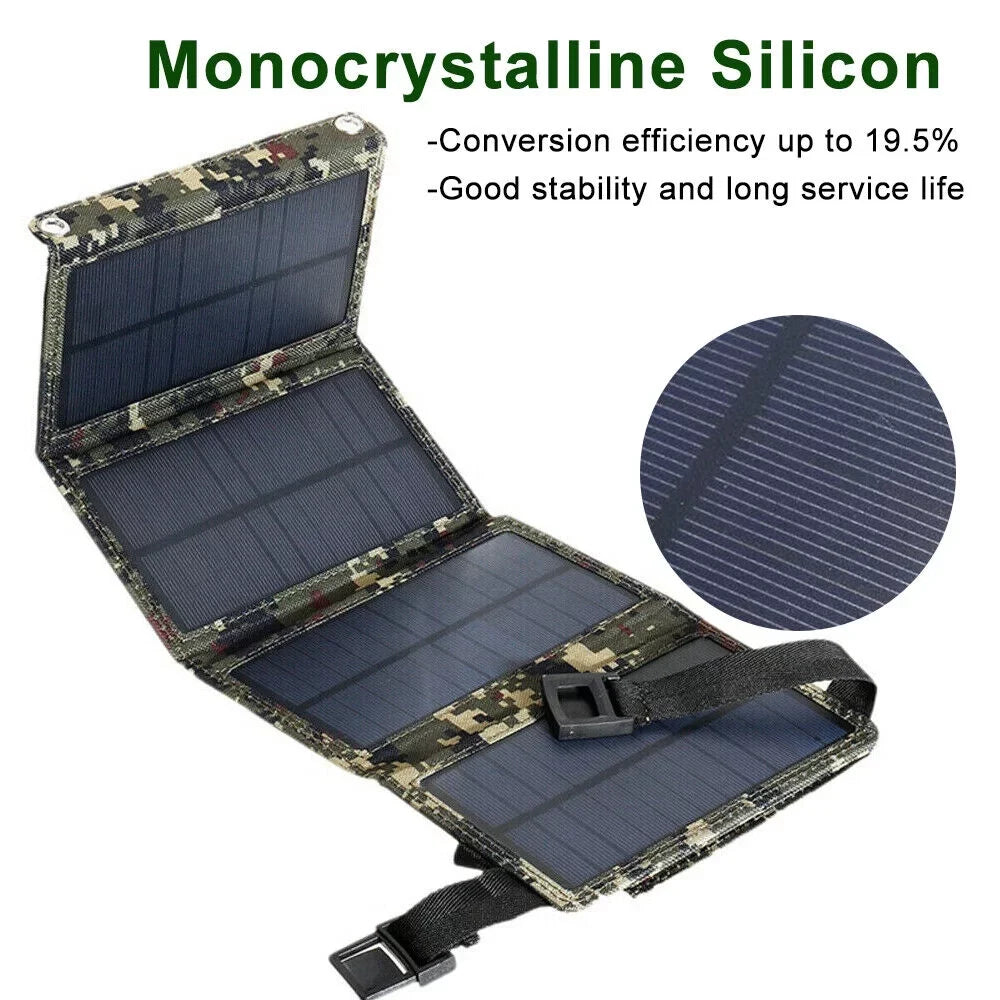 USB Rechargeable Camping Battery Foldable 80W grade Phone Charger exterior Hiking Portable Solar High Panel